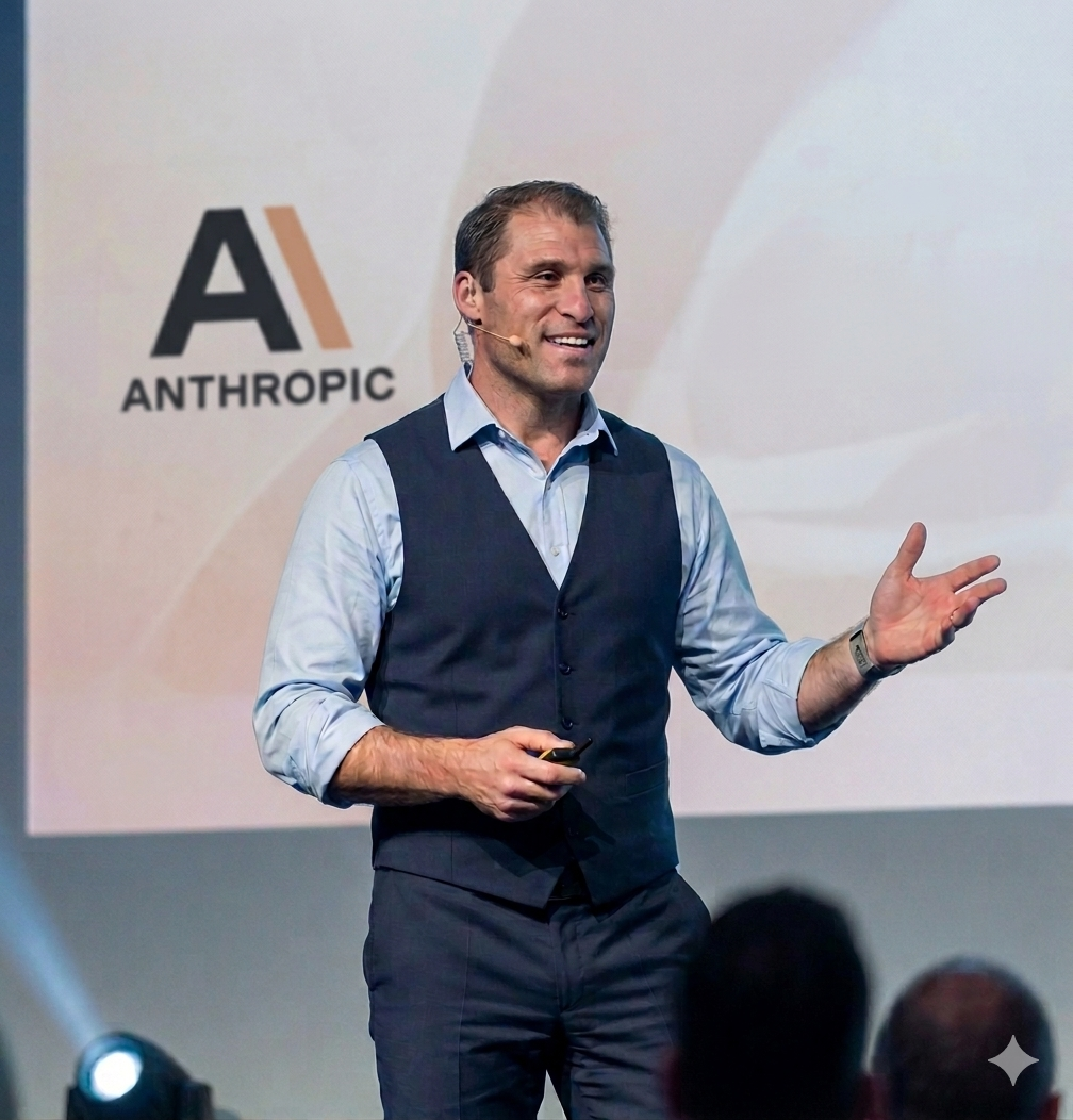Daniel Bessmert speaking to an audience